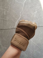 Unisex Half Finger Gym Gloves – Non-Slip Wrist Support Fitness Gloves