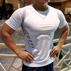 Men's Quick Dry Compression T-Shirt – Short Sleeve Running & Gym Top