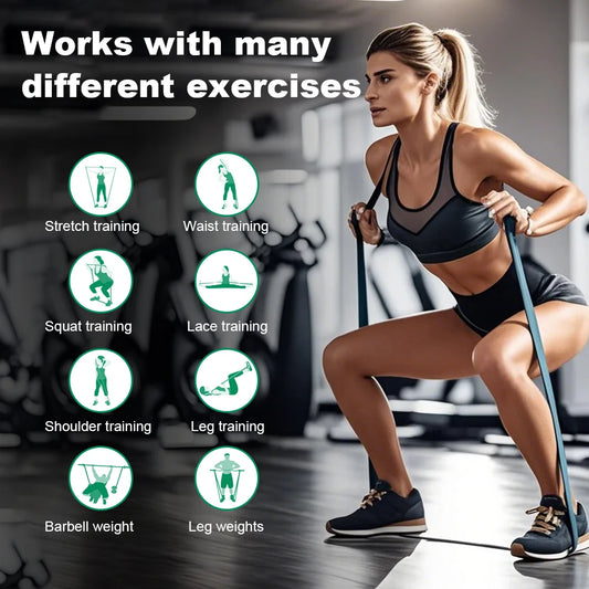 5~120lbs Home Gym Fitness Resistance Band
