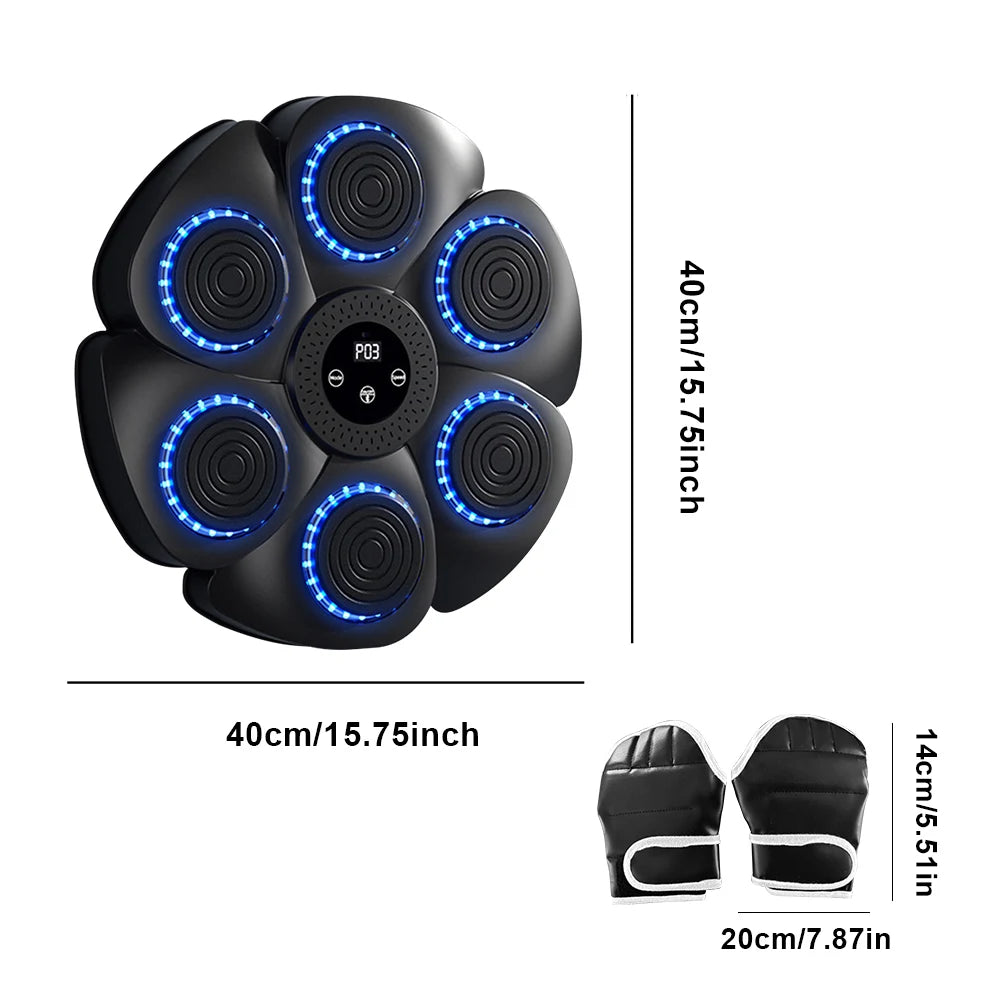 Smart Music Boxing Machine – Bluetooth Wall Mounted Punching Trainer for Kids & Adults