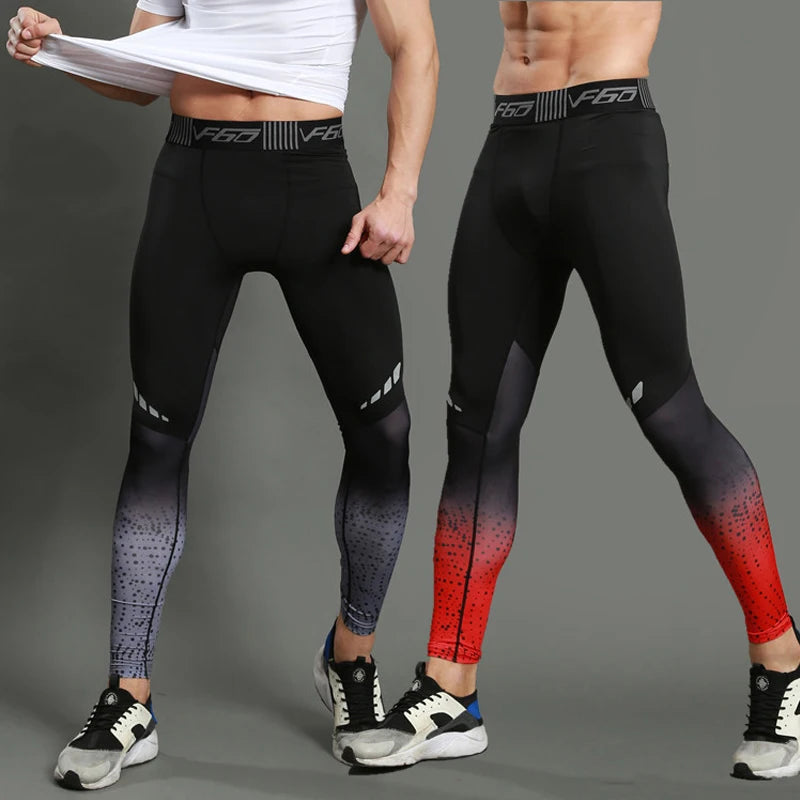 Men's Compression Running Leggings – Quick Dry Gym & Training Tights