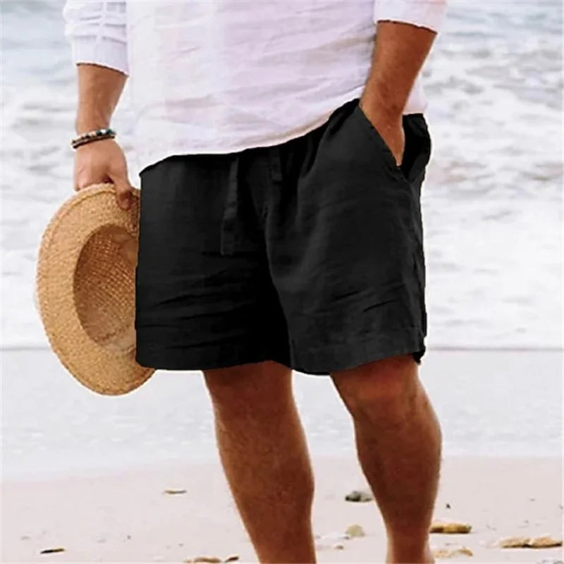 BreezeFit Men’s Linen Shorts