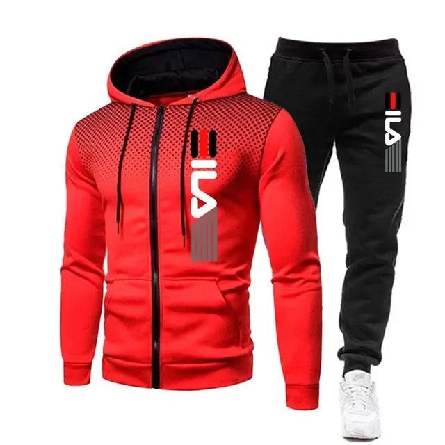 Men's Fleece Tracksuit – Hoodie & Sweatpants Jogger Set