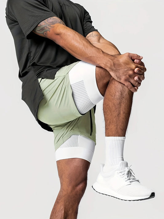 Double layered, quick drying shorts