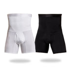 Men's Tummy Control Compression Shorts – High Waist Slimming Shapewear