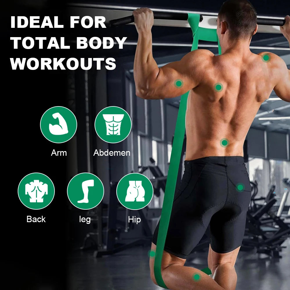 Latex Resistance Bands Set – 5 to 120lbs | Home Gym Training