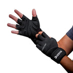 Unisex Half Finger Gym Gloves – Non-Slip Wrist Support Fitness Gloves