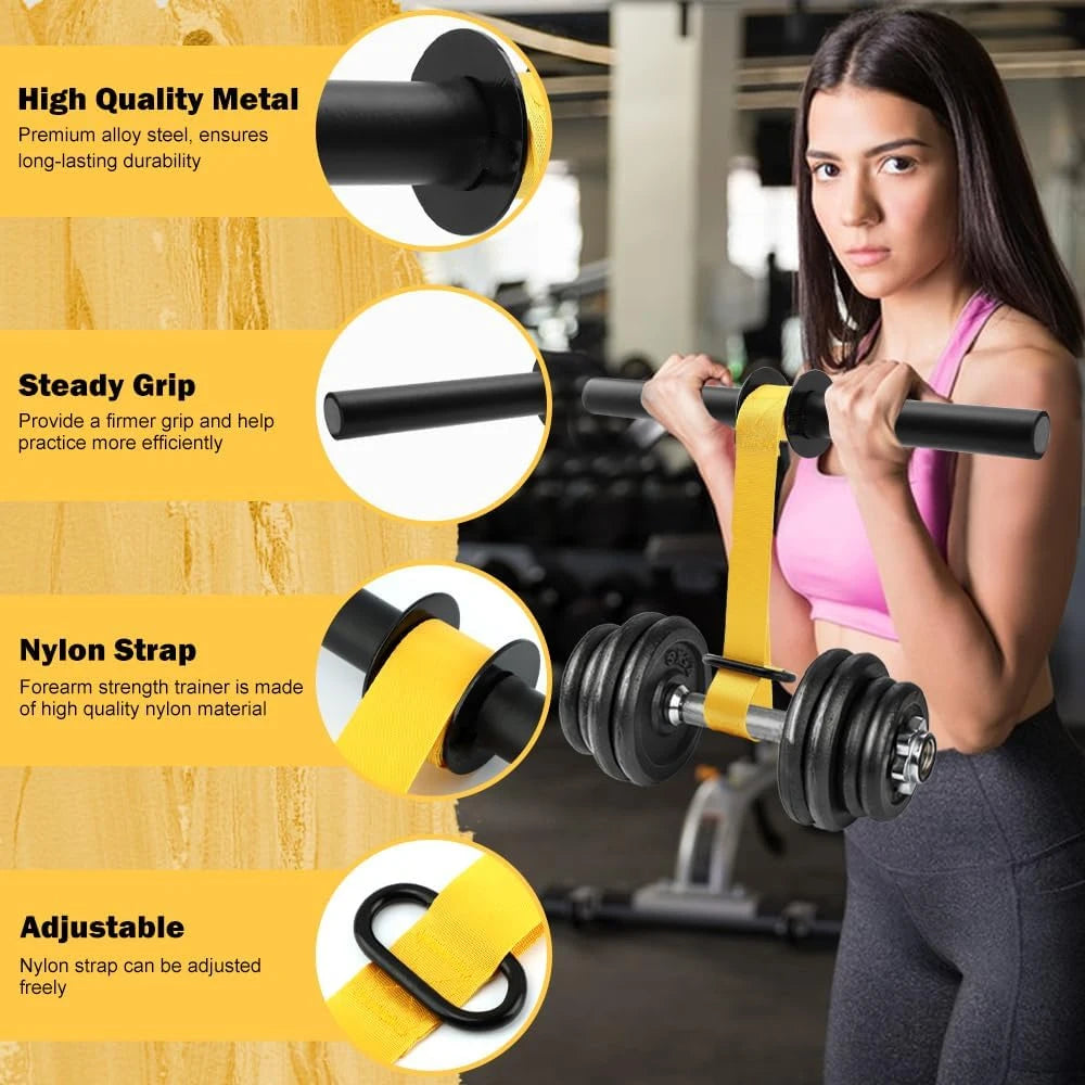 Forearm Strength Trainer Wrist Roller