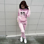 Women's Casual Hoodie Jogger Set – 2-Piece Tracksuit