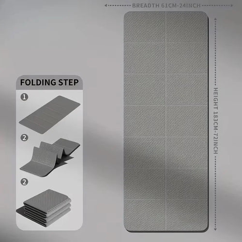 Foldable TPE Yoga Mat – Non-Slip, Lightweight & Portable