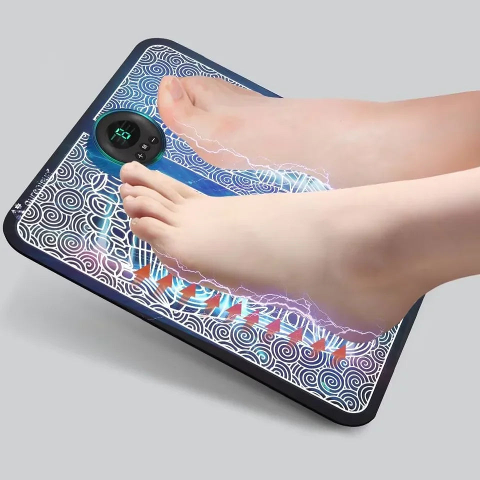 EMS Electric Foot Massager Pad – 6 Modes & 9 Intensity Levels