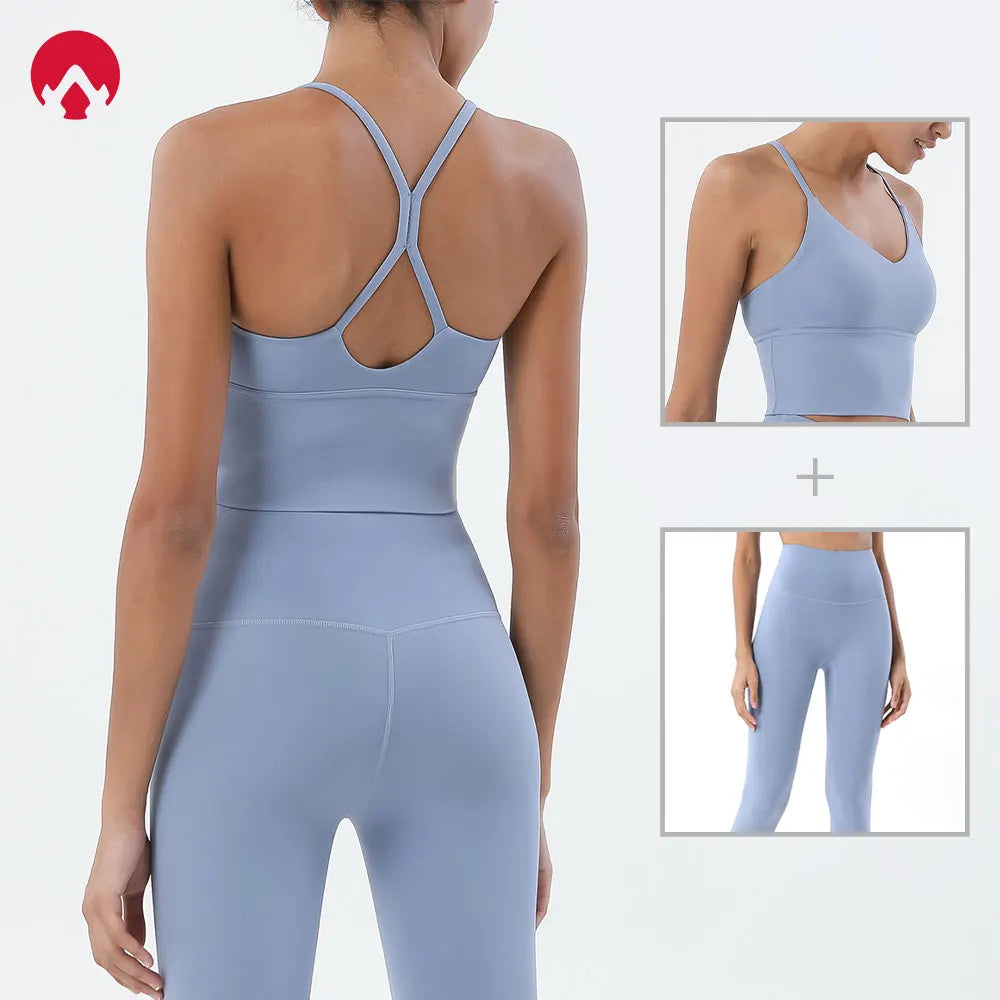 Women's 2-Piece Gym Set – Sports Bra & High-Waist Legging