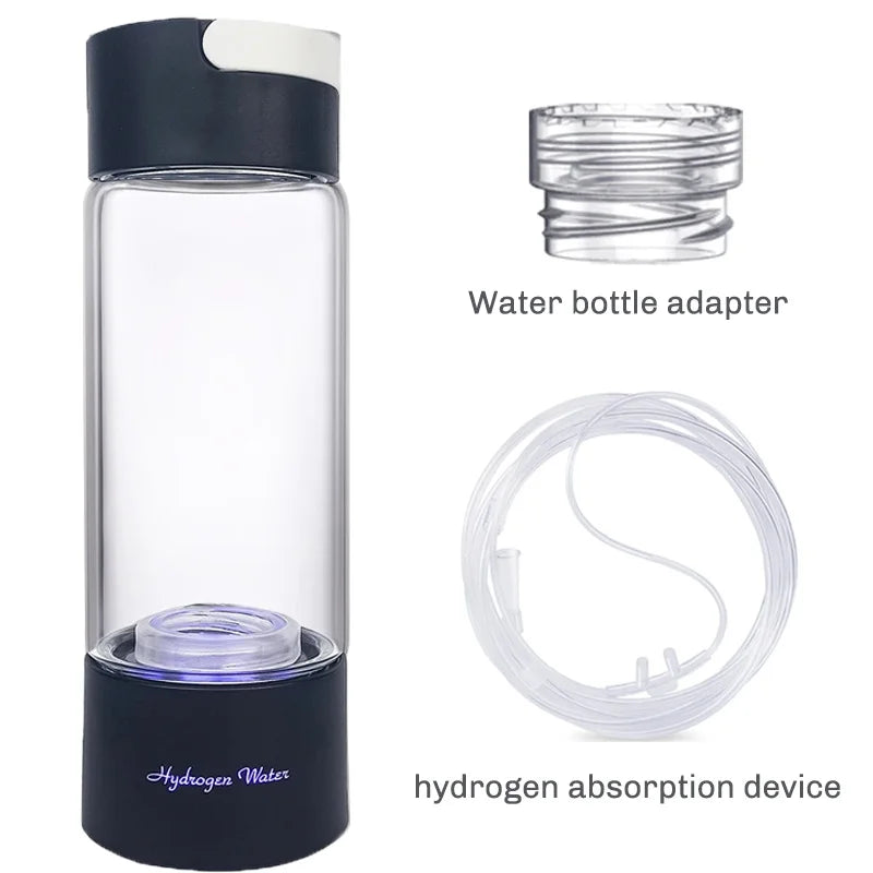 Hydrogen Water Bottle – USB Rechargeable Titanium Filter | Antioxidant Rich Water