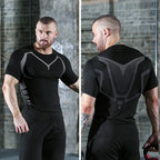 Men's Quick Dry Compression T-Shirt – Short Sleeve Running & Gym Top