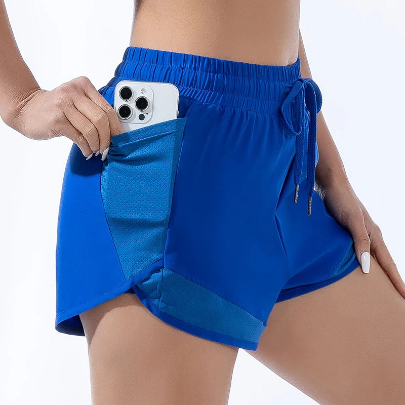 Women's Quick Dry Yoga Shorts – Comfortable Elastic Waist Gym Shorts