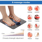 EMS Electric Foot Massager Pad – 6 Modes & 9 Intensity Levels