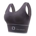 Women's Shockproof Sports Vest – No Wire U-Back Support Bra Top