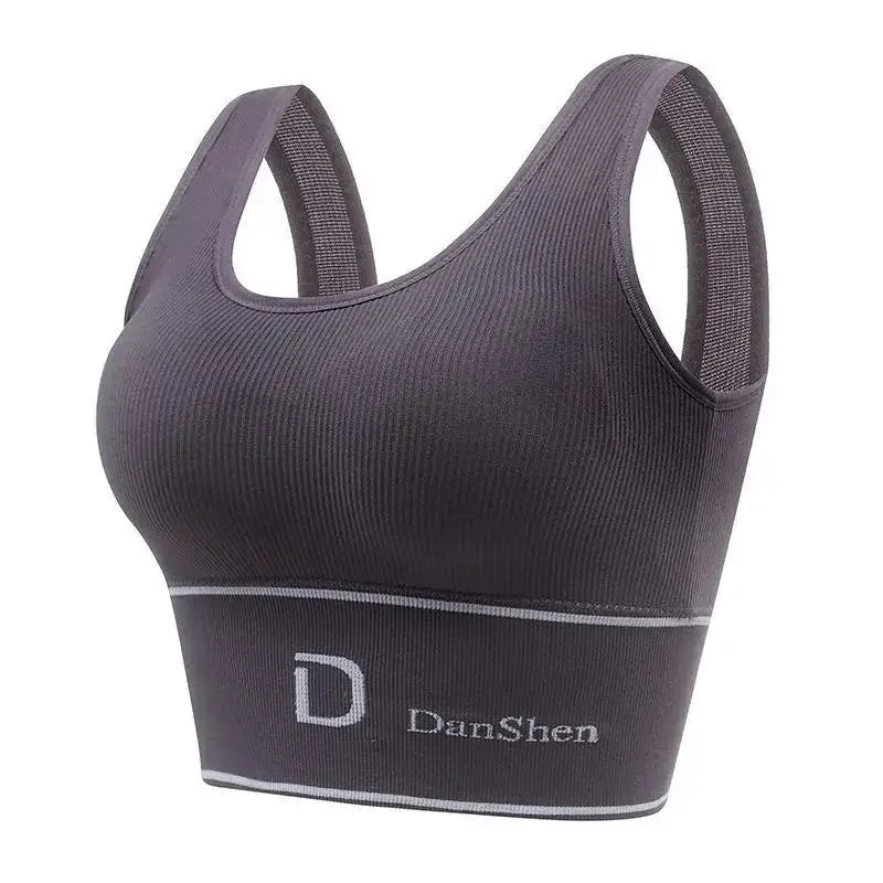 Women's Shockproof Sports Vest – No Wire U-Back Support Bra Top