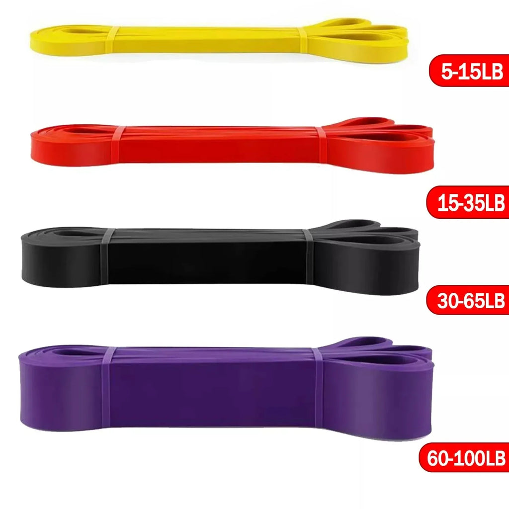 Latex Resistance Bands Set – 5 to 120lbs | Home Gym Training