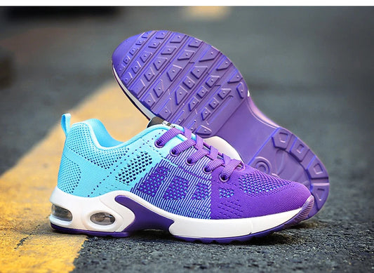 Womens  Lace Up Soft Sneakers