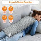 Electric Heating Pad – 9 Heat Levels, 4 Modes & Timer | Abdomen, Shoulder & Knee Relief