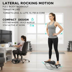 CheekyStep™ Side-to-Side Mini Stepper with Resistance Bands