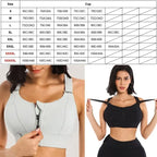 Women's Front Zip High Impact Sports Bra – Plus Size S–5XL