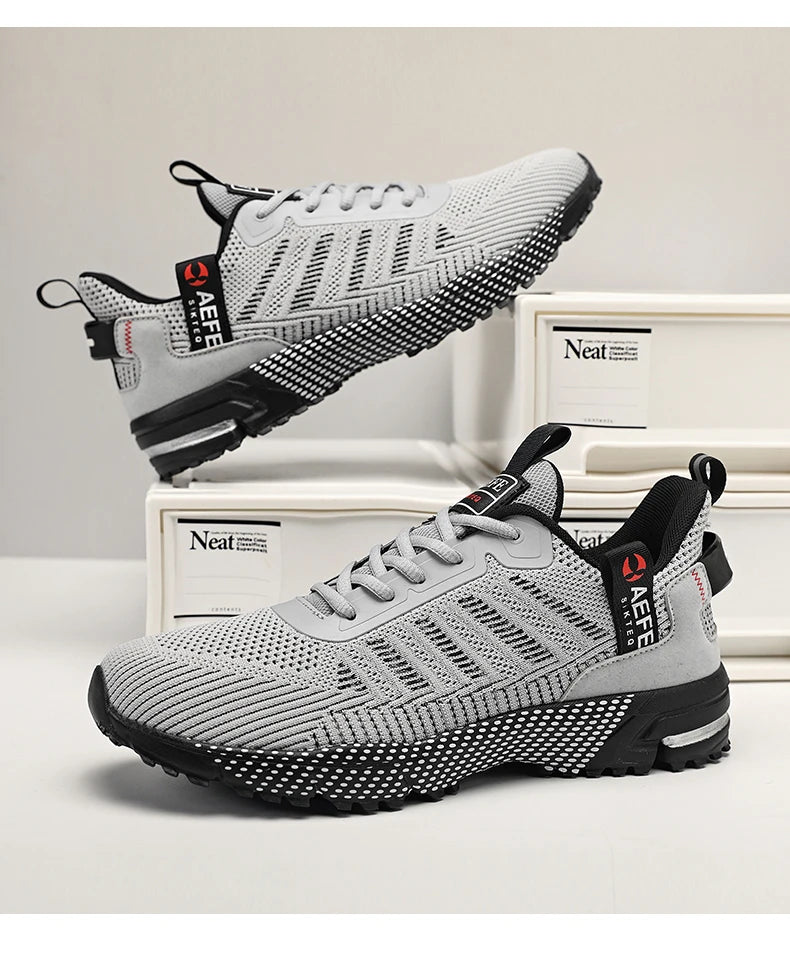 Men's Lightweight Running Shoes – Breathable Air Mesh Athletic Trainers