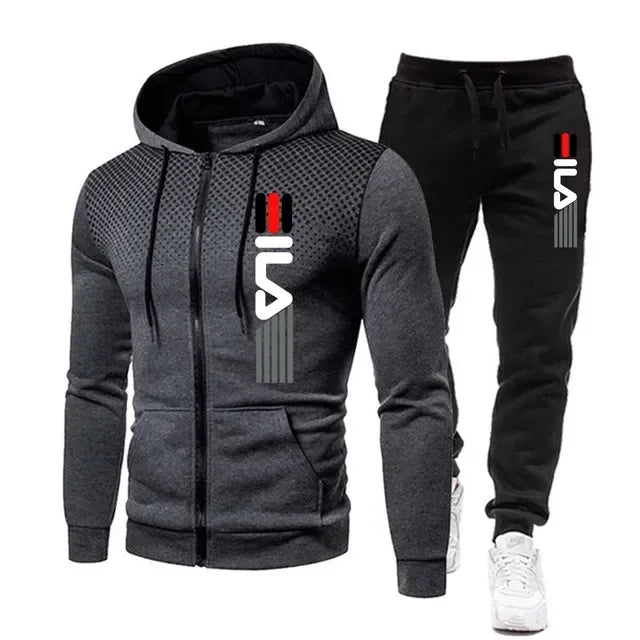 Men's Fleece Tracksuit – Hoodie & Sweatpants Jogger Set