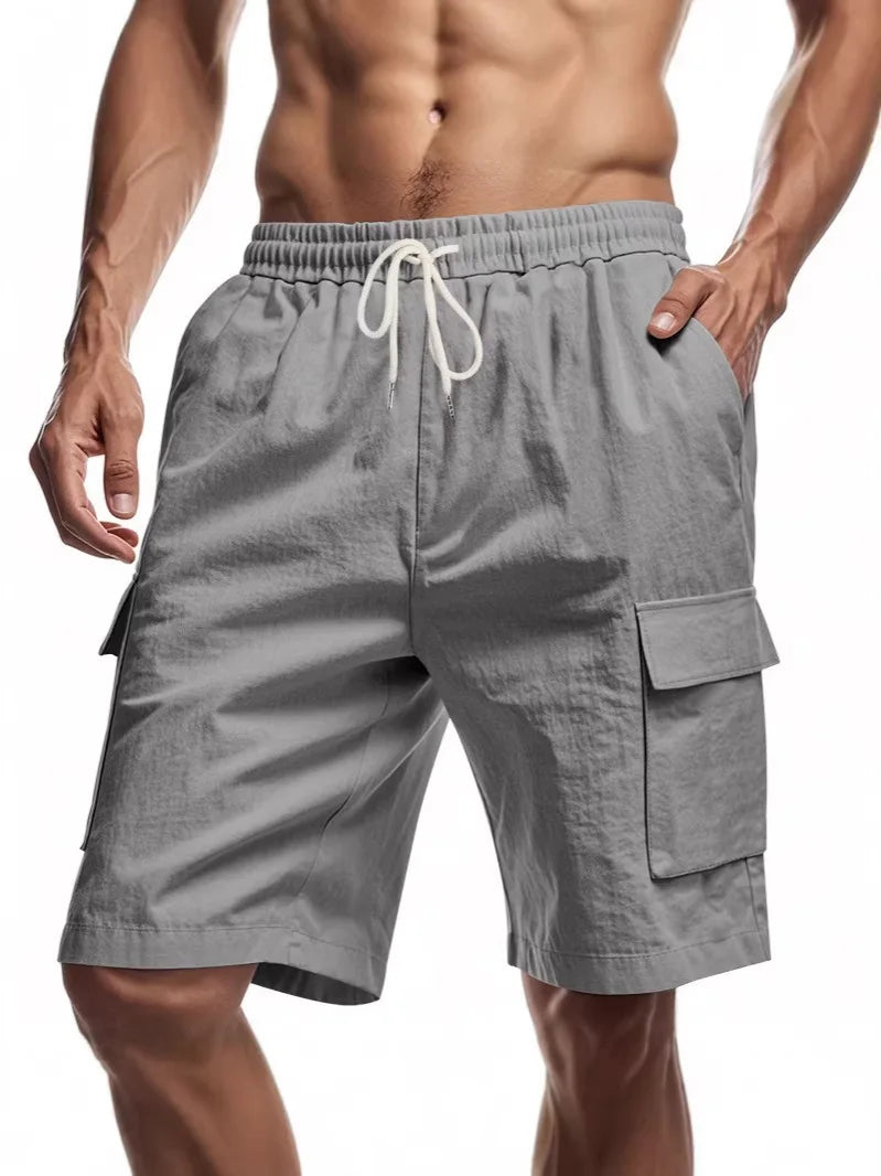 BreezeFit Men’s Linen Shorts