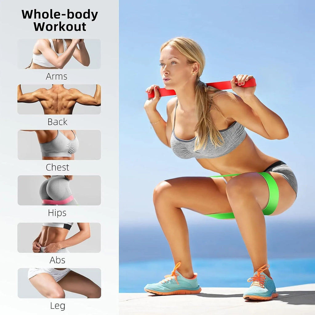 TPE Resistance Band Set – 5 Levels for Strength Training & Toning