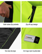 Men's Fleece Thermal Cycling Jacket – Windproof Softshell MTB Bike Jacket