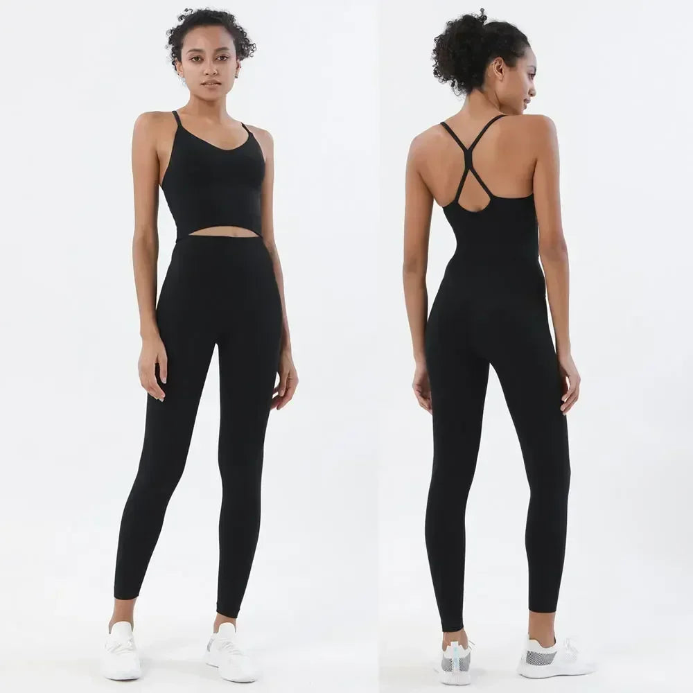 Women's 2-Piece Gym Set – Sports Bra & High-Waist Legging