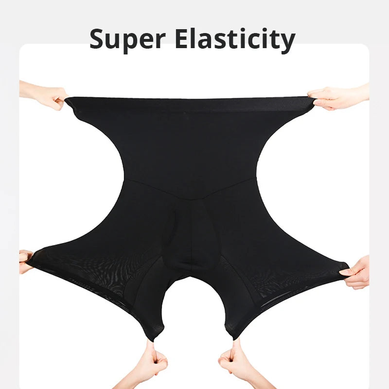 Men's Tummy Control Compression Shorts – High Waist Slimming Shapewear