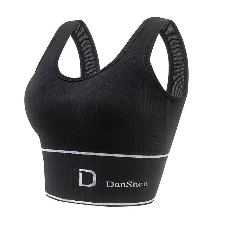 Women's Shockproof Sports Vest – No Wire U-Back Support Bra Top