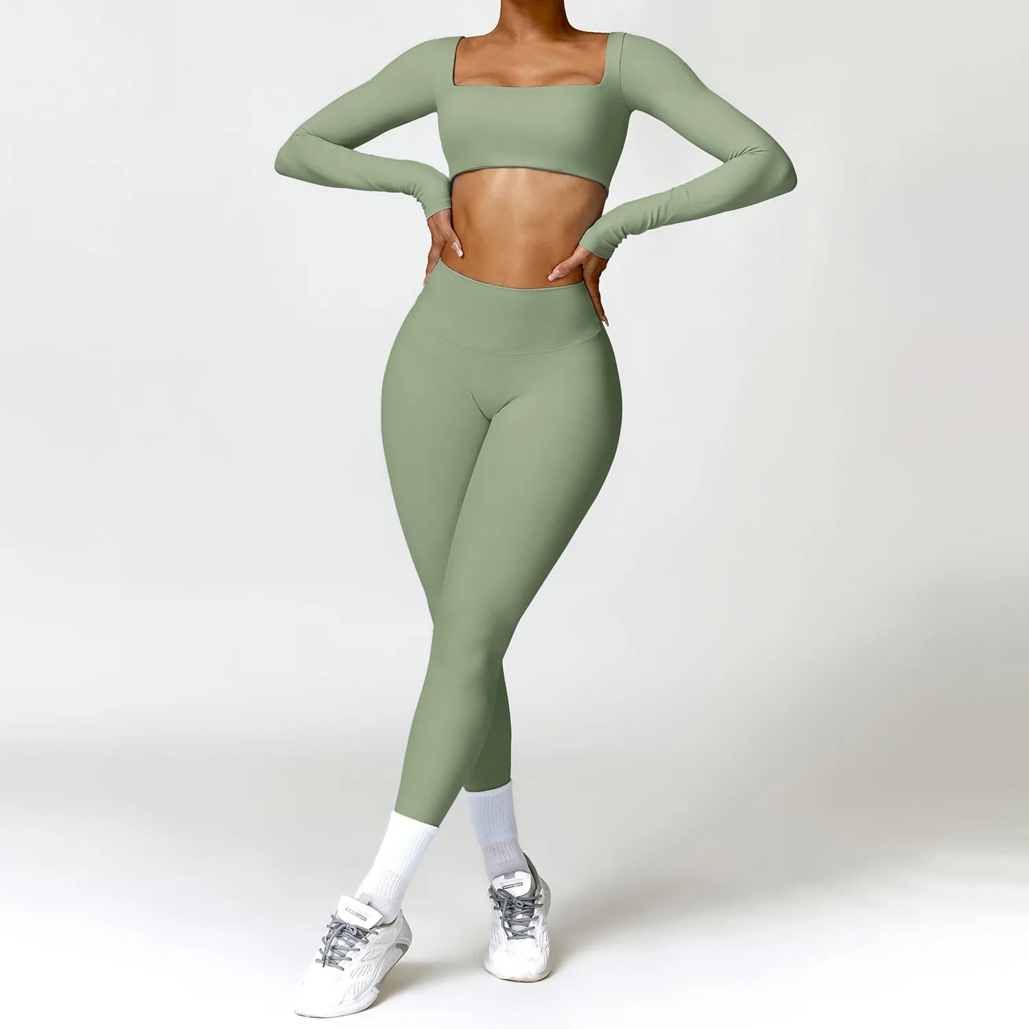 Women's 2-Piece Quick Dry Gym Set – Sports Bra & Leggings Activewear