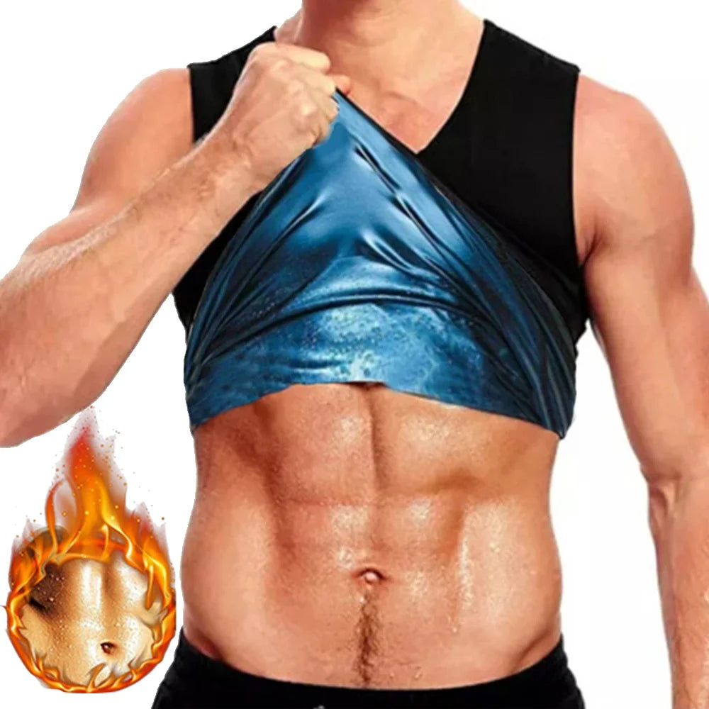 Men's Sauna Sweat Shirt – Compression Fat Burning Workout Tee