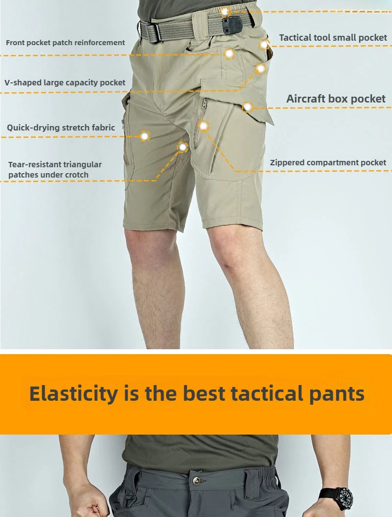 Men's Quick Dry Outdoor Shorts – Lightweight Multi-Pocket Hiking & Training