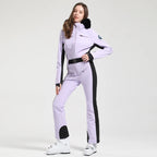 Stay Stylish on the Slopes: Women's Thickened One-Piece Ski Suit - Waterproof, Windproof & Breathable! ❄️⛷️✨